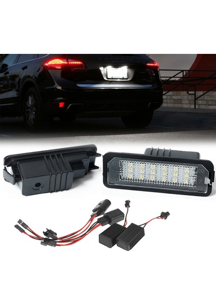 LED Plaka Işıkları Boxster 987 981 982 Spyder Cayenne 958 92A 911 Carrera 991 996 997 Turbo 980 (Yurt Dışından) fırsatları