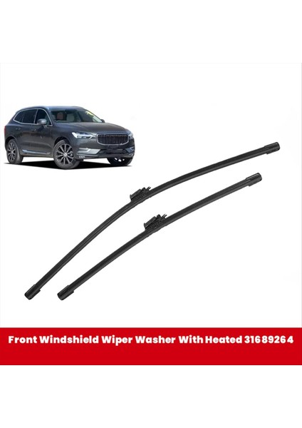 1set Araç Ön Ön Cam Silecek Bıçak Kiti Isıtmalı Yıkayıcı ile Volvo XC60 2018-2023 31490720 31689263 (Yurt Dışından) modelleri