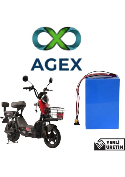 Motolux Gogo Elektrikli Motorsiklet Bataryası 48 Volt 30 Ahlife