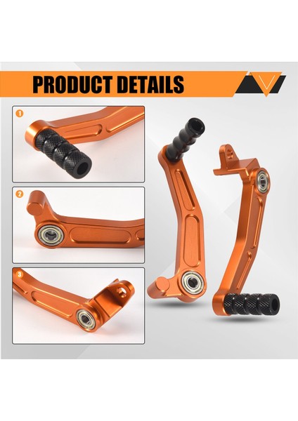 1paır Cnc Kütük Ayak Freni Pedalı Vites Vardiya Kolu Ktm Duke Rc 125 200 390 2011-2016 (Yurt Dışından) indirimleri