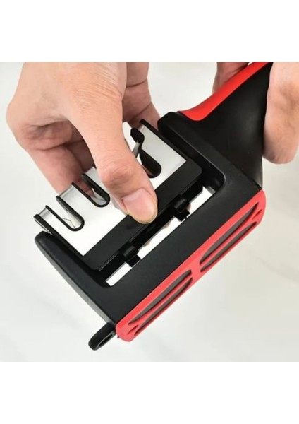 4 Aşamalı Bıçak & Makas Bileme Aleti -Kaymaz Tabanlı