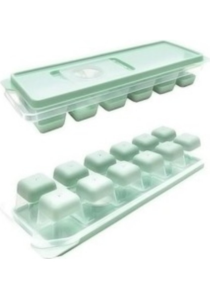 12 Bölmeli Buz Kalıbı - Bas Parmak Silikon Buz Kalıbı - Kolay Buz Çıkarma