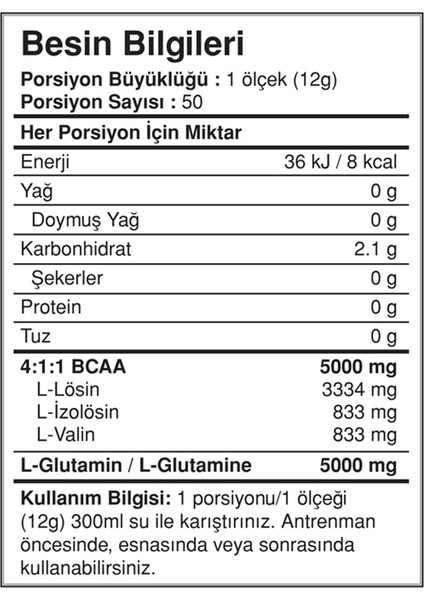 Bcaa Glutamine Karpuz Aroma 600g Bcaa Glutamin Amino Asit modelleri