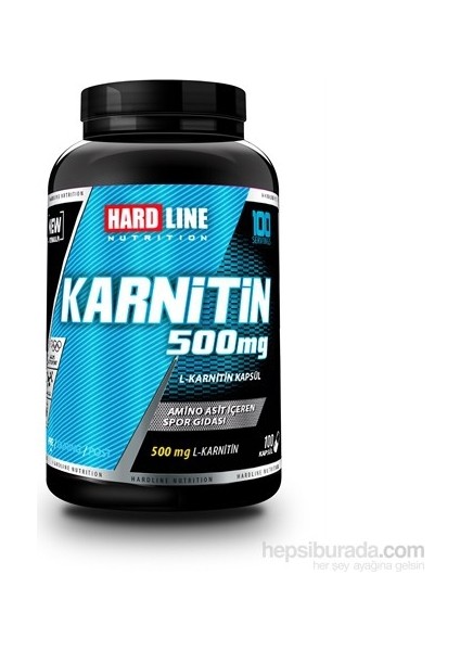 L-Carnitine 500 mg Kapsül L-Karnitin Takviyesi – Enerji Artışı ve Yağ Yakımına Destek