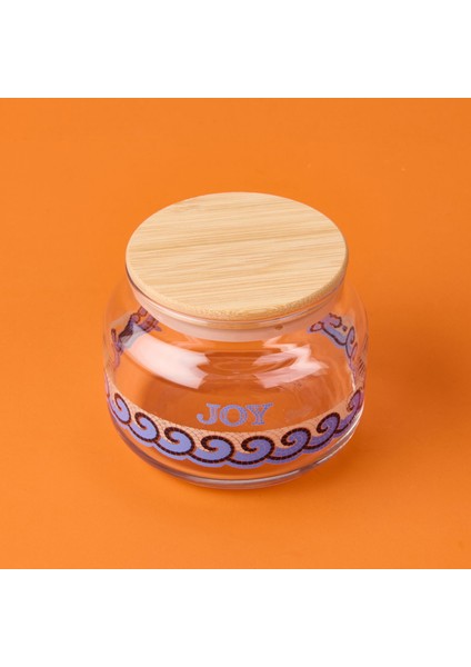 Blue Mosaiq Joy Kapaklı Cam Kavanoz - Renkli - 430 ml modelleri