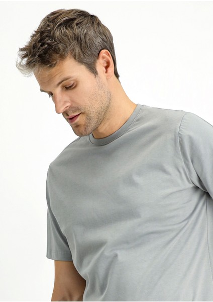 Bisiklet Yaka Regular Fit Süprem Pamuk Tişört