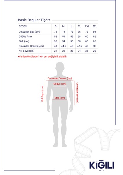 Bisiklet Yaka Regular Fit Süprem Pamuk Tişört