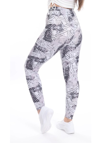 Kadın Beli Lastikli Dijital Baskılı Toparlayıcı Tayt fırsatları