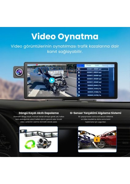 X3 Akıllı Araç Ekranı Carplay 10.3" 2k Görüntü, Carplay Dokunmatik Kontrol Ön/arka/iç Kamera indirimleri