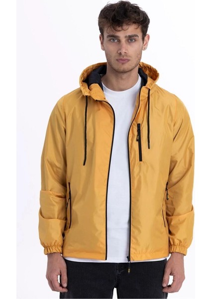 İçi Astarlı Su ve Rüzgar Geçirmez Erkek Cepli Yağmurluk modelleri