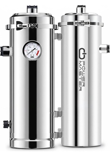 PM-28653 Ana Hat Su Arıtma Sistemi 5.000 L/saat Paslanmaz Çelik Gövdeli Yıkanabilir Uf-Pvdf Filtreli