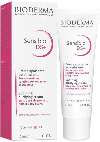 Bioderma Sensibio Ds+ Cream Hassas Ciltler Için Yağlı Pullanma ve Kızarıklık Karşıtı Yatıştırıcı Bakım Kremi 40 ml