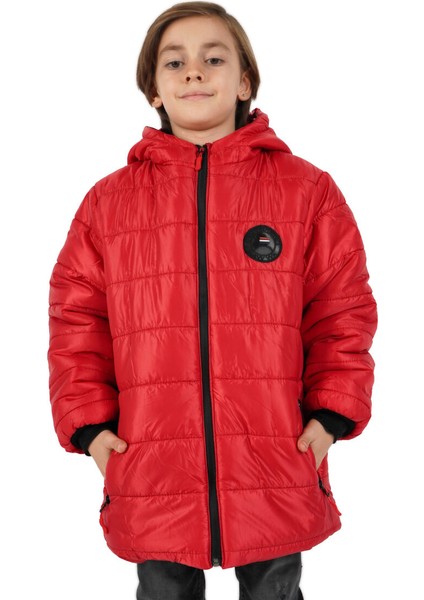 İçi Kürklü Su ve Rüzgar Geçirmez Erkek Çocuk Mont