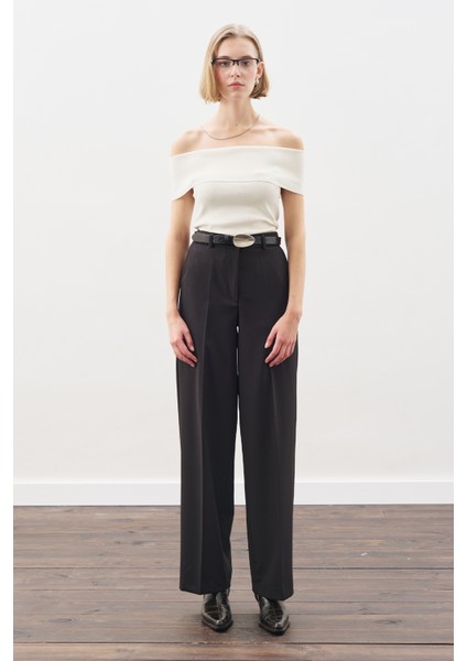 Uzun Paça Straıght Pantolon Siyah fiyatları