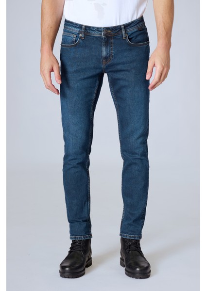 Panama x 815-01 Od Brown Likralı Dar Kesim Dar Paça Erkek Kot Pantolon