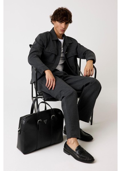 Erkek Daniel Tailored Fit Pantolon - Siyah modelleri