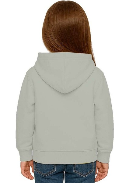 Unisex Labubu Baskılı Çocuk Swaetshirt Kapüşonlu 3 Iplik Şardonlu fırsatları