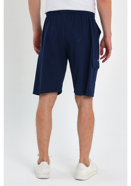 Yazlık Keten Görünümlü Kargo Cep Lastikli, Bol Kesim Toprak Renk Şort 201-14 fırsatları