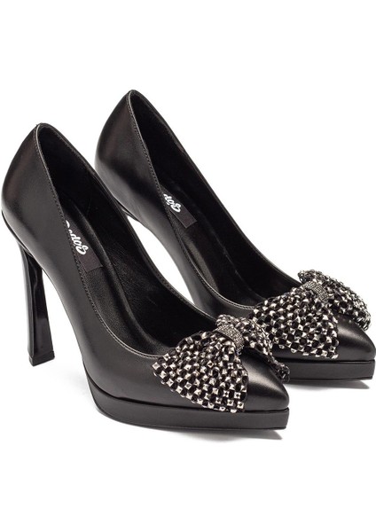 Kadın Taşlı Fiyonklu Platform Ayakkabı 6030