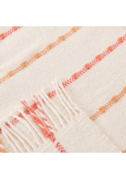 Soft Elvia Pamuklu Tek Kişilik Battaniye - Krem - 150X200 cm modelleri