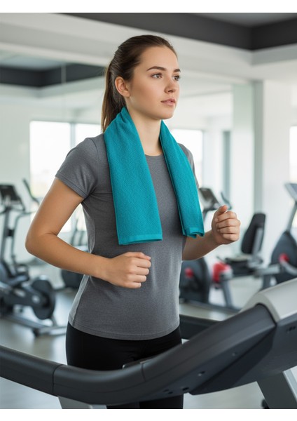 Mikrofiber Sporcu Havlusu, Ter Emici Fitness, Plates, Boks, Tenis, Spor Havlusu