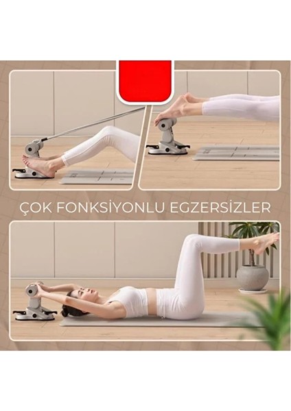 Çift Vantuzlu Sayaçlı Mekik Çekme Spor Aleti Karın Egzersizi Evde Spor Egzersiz Mekik Aleti modelleri