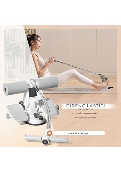Çift Vantuzlu Sayaçlı Mekik Çekme Spor Aleti Karın Egzersizi Evde Spor Egzersiz Mekik Aleti fırsatları
