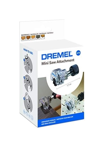 670 Mini Testere Bağlantı Parçası, Ahşapta 6,4 mm Kesme Derinliği modelleri