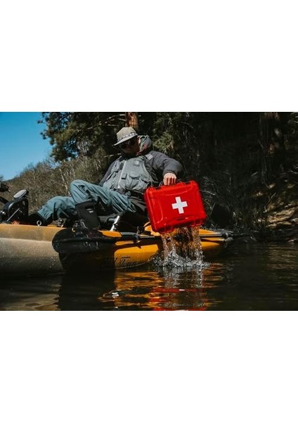 Nanuk 909 Su Geçirmez Ilk Yardım Hazırlayıcı Hayatta Kalma Dişli Toz ve Darbeye Dayanıklı Kılıf - Boş - Kırmızı, 909-FSA9