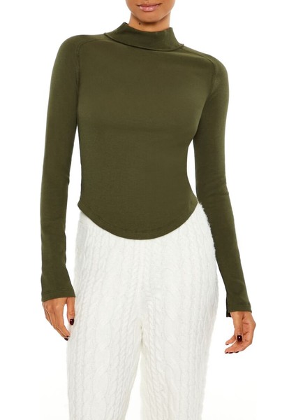 Yüksek Yaka Uzun Kollu Tişört fiyatları