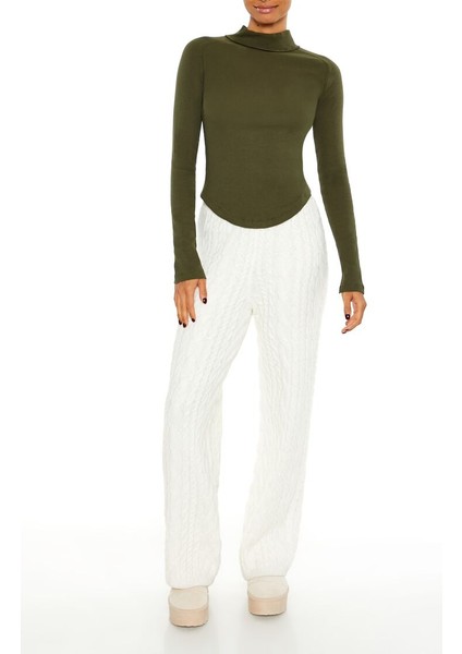 Yüksek Yaka Uzun Kollu Tişört fırsatları