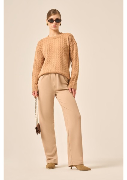 Kadın Saç Örgü Kazak Bisküvi 20882