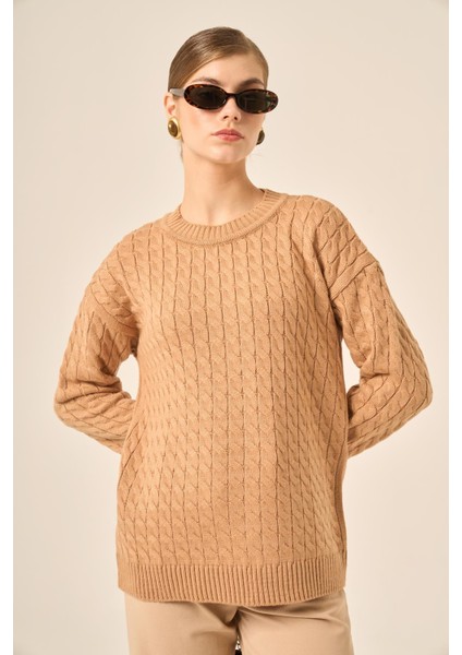 Kadın Saç Örgü Kazak Bisküvi 20882 modelleri