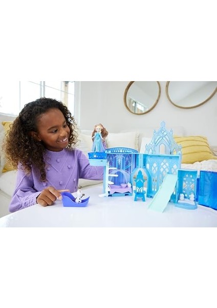 Karlar Ülkesi Birleştirilebilir Hikaye Alanları™ Oyun Setleri, Buzdan Sarayı Karlar Ülkesi Oyuncakları, Birleştirilebilir Şatosu, Çocuklar Için Hediyeler JDP63 modelleri