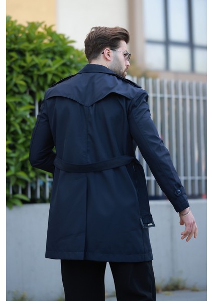 Erkek Premium Apoletli Deri Trençkot & Pardesü modelleri