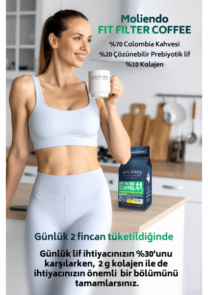 Moliendo Fit Filtre Kahve (Öğütülmüş Filtre Kahve) 250 G fırsatları
