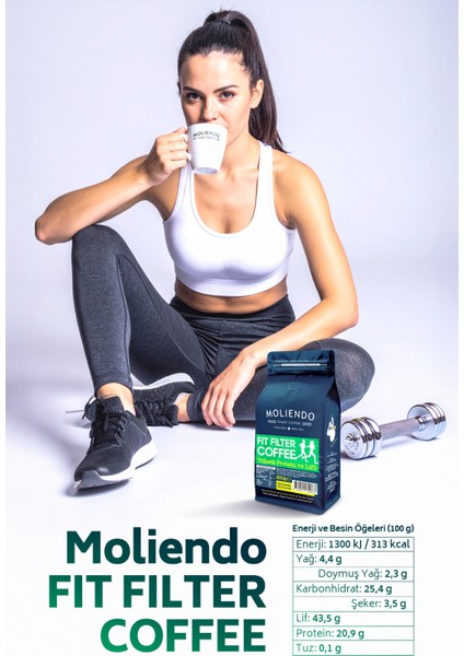 Moliendo Fit Filtre Kahve (Öğütülmüş Filtre Kahve) 250 G indirimleri