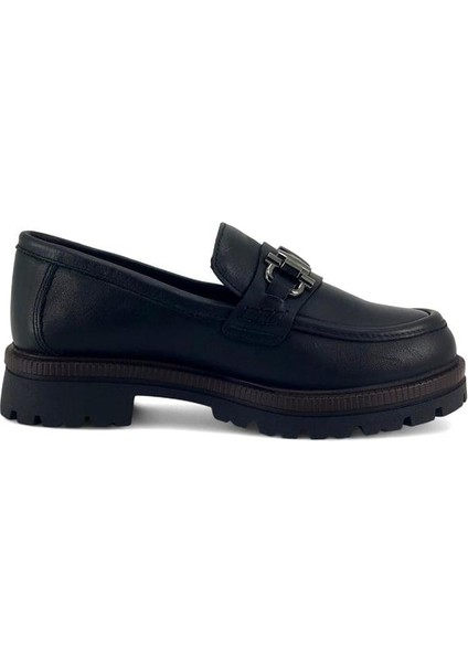 3195 Hakiki Deri Günlük Kadın Ayakkabı-Siyah modelleri