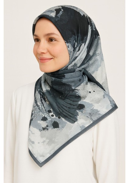 Desenli Ipeksi Kaymaz Kumaş Soft Eşarp