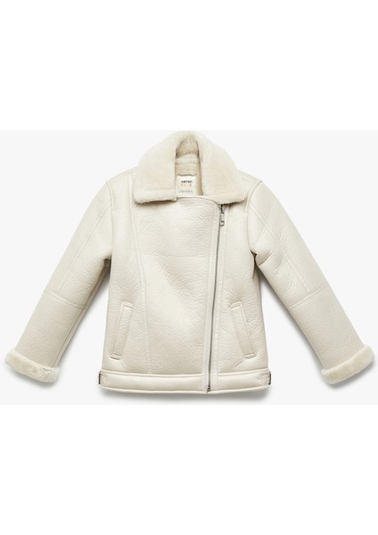 Kruvaze Yaka Uzun Kollu Suni Deri Ceket fırsatları