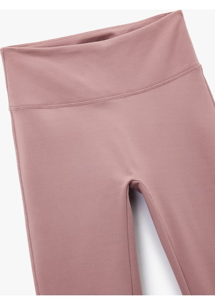 Yüksek Bel Ispanyol Paça Dikiş Detaylı Spor Tayt modelleri