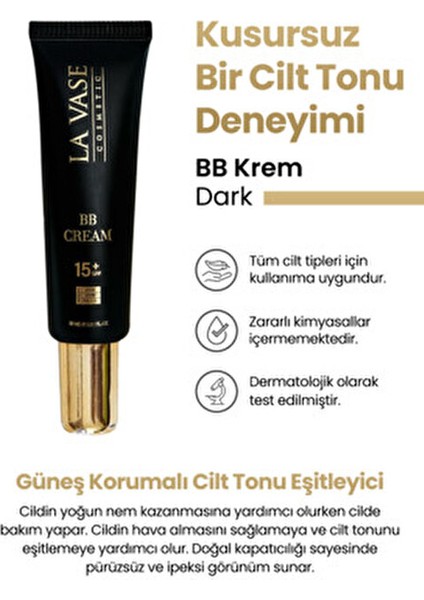 Dark BB Krem Cilt Tonunu Eşitleyici Doğal Kapatıcılık Etkisi 30 ml fiyatları