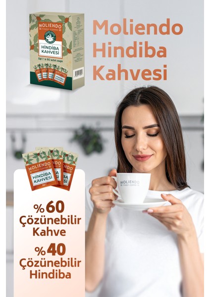 Moliendo Hindiba Kahvesi 60 Tek Içimlik Paket 120 G modelleri