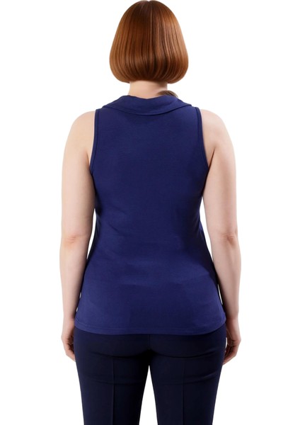 Kadın Gömlek Yaka Örme Büyük Beden Kolsuz Kaliteli Şık Rahat Modern Zarif Günlük fırsatları