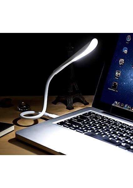 USB Lamba, Kısılabilir USB Işık, 2,8W Esnek Klavye Işığı, Pc Bilgisayar Için, 14 LED Inci, 3 Kademeli Ayarlanabilir Parlaklık, Açma/kapama Dokunmatik Şalteri, D10 USB LED (Beyaz)