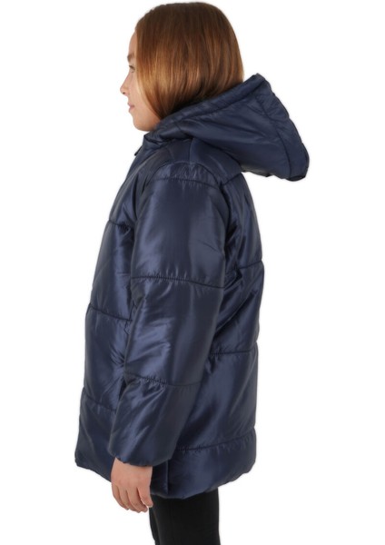 İçi Kürklü Su ve Rüzgar Geçirmez Kapüşonlu Kız Çocuk Mont fırsatları