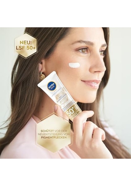 Nıvea Sun LUMINOUS630 Leke Karşıtı Güneş Koruyucu Yüz Kremi 40 Ml, SPF50, Hyalüronik Asit, E Vitamini, Uva/uvb