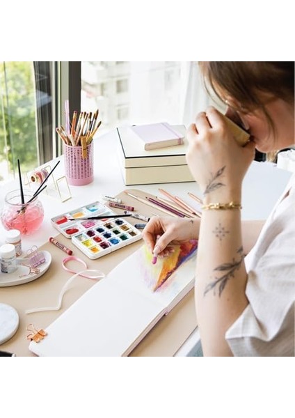 cm Sert Kapak 80 Yaprak 140 Gr. Eskiz Defteri - Book - Lila modelleri