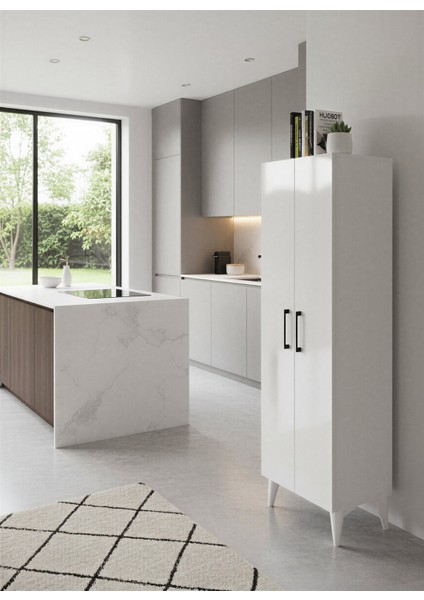 Aruat 6 Raf'lı Mutfak & Banyo Çok Amaçlı Kulanılabilen Kapaklı Dolap modelleri