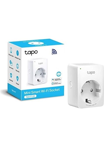 P100, Akıllı Mini Wi-Fi Soketi, Amazon ve ile Çalışır, Uzaktan Kontrol, Cihaz Paylaşımı, Hub Gerekmez, 1-Pack modelleri